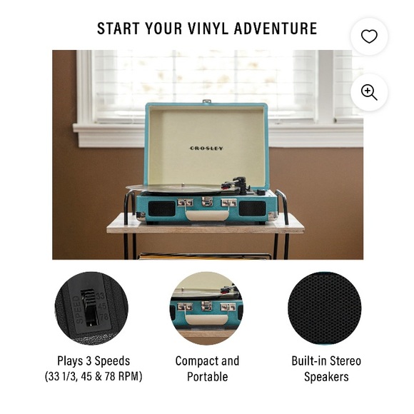 Crosley Bluetooth & Vinyl player - Picture 4 of 8